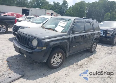 2014 Jeep Patriot Sport из США, поврежденный, VIN 1C4NJRBB8ED863795